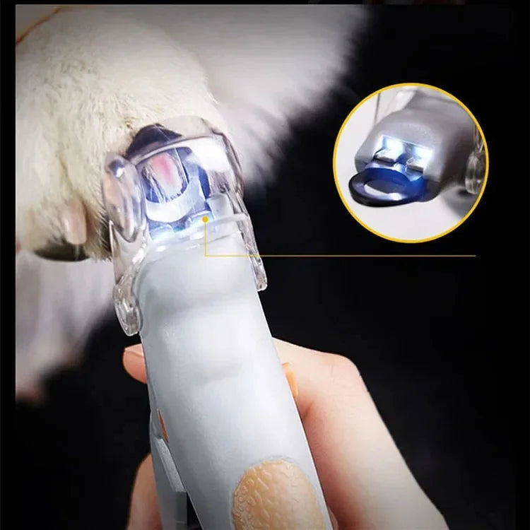 LED Light Pet Nail Clipper With Amplification Function Dog Cat Special Nail Trimmer Tool Pet Grooming Cleaning Supplies