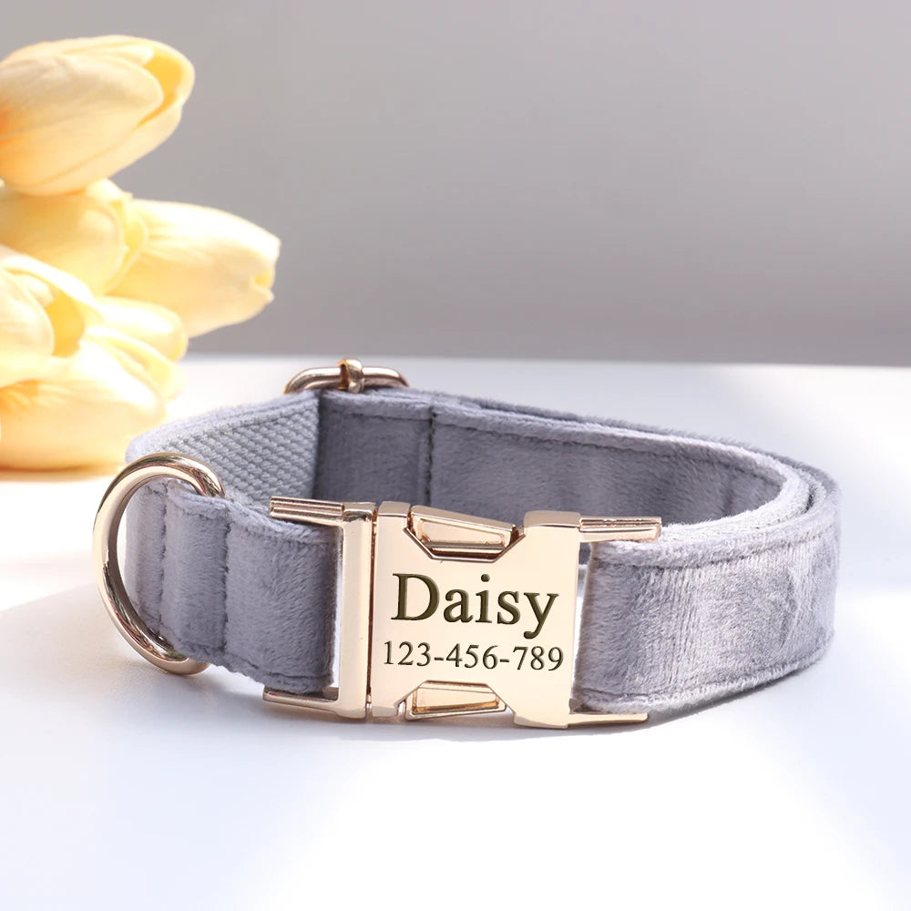 Personalized Dog Collar Customized ID Name Tel Engraving for Small Medium Large Dogs Walking Chihuahua Accesorios