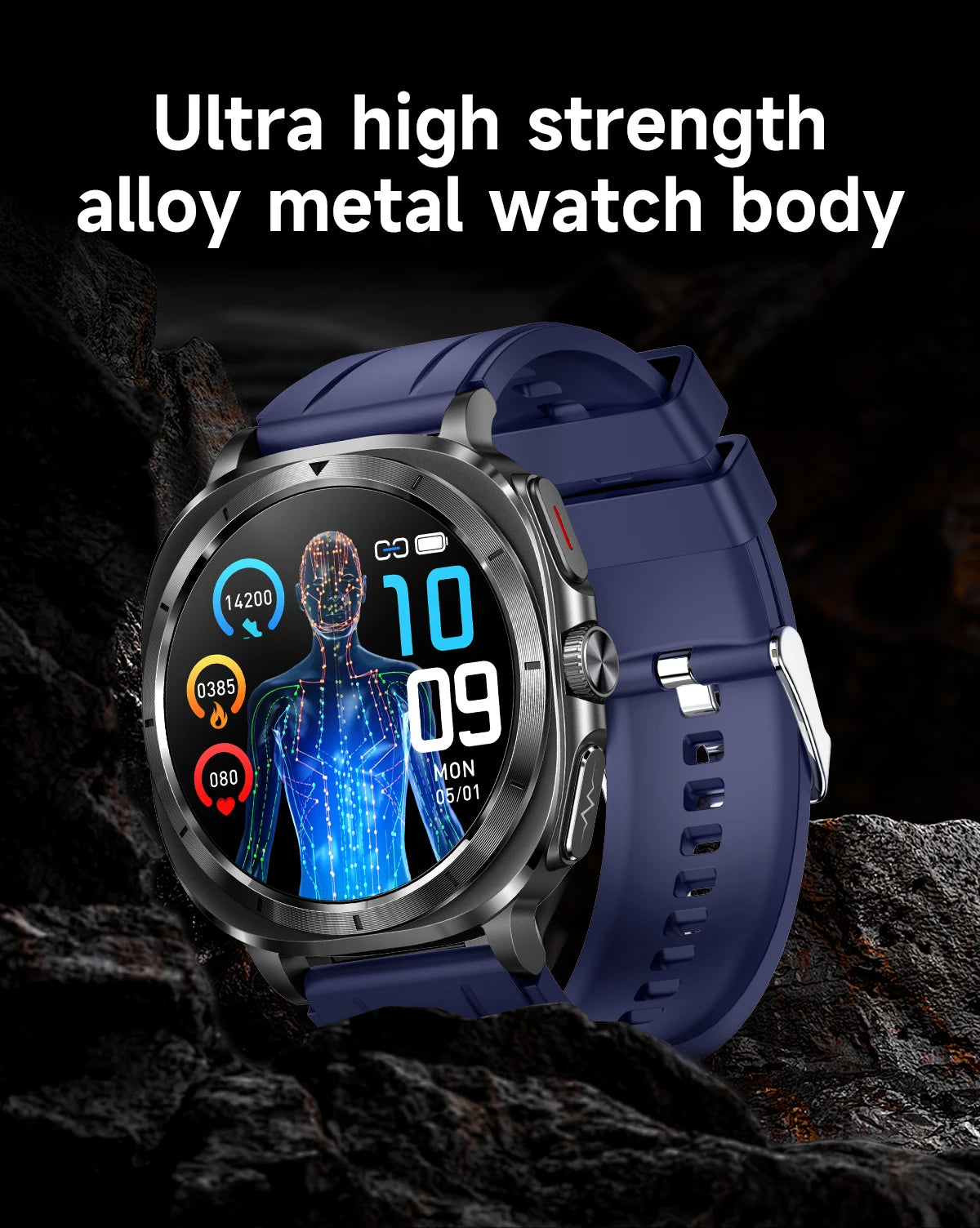 New Health Watch Uric Acid Blood Pressure Blood oxygen Body Analysis Body Fat SmartWatch ECG+PPG Bluetooth call Clock Women Men