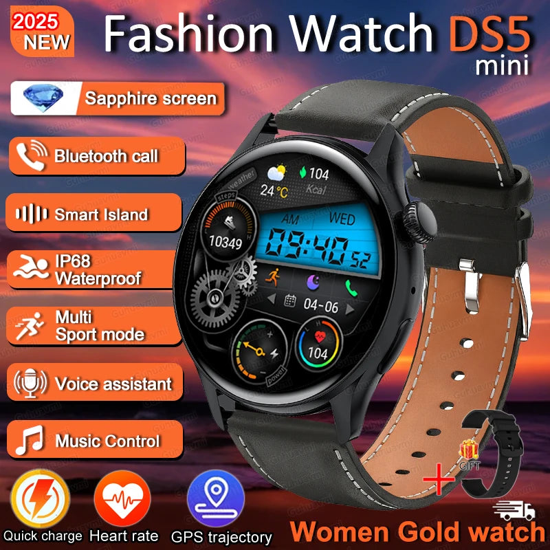 2026New Lady women Fashion Smart Watch Bluetooth Call Blood oxygen Health GPS Sport Outdoor Smartwatch for Women AMOLED Screen