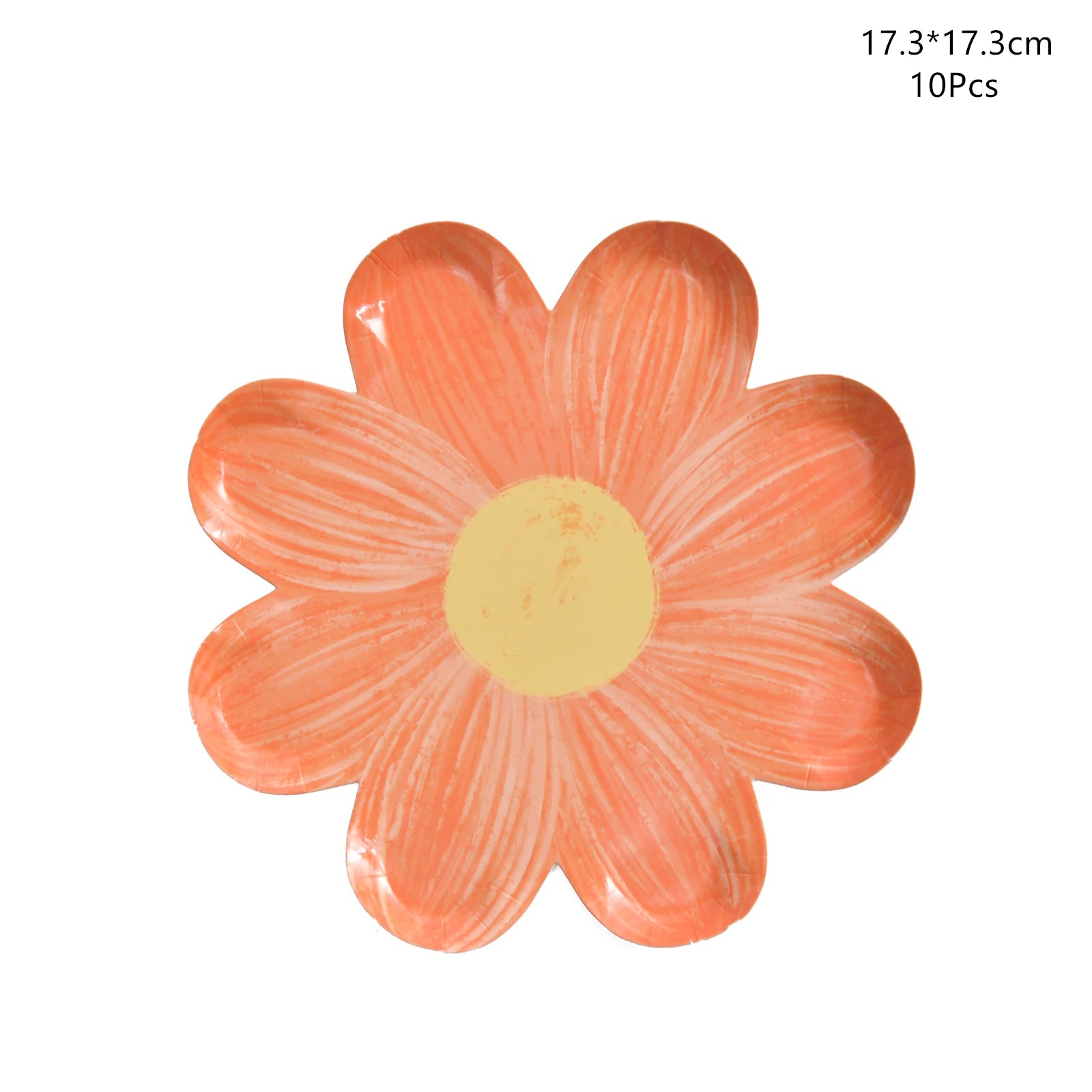 Disposable Daisy Paper Plate Flower Meal Plate Picnic Cake Plates Birthday Theme Party Decoration - I YAN