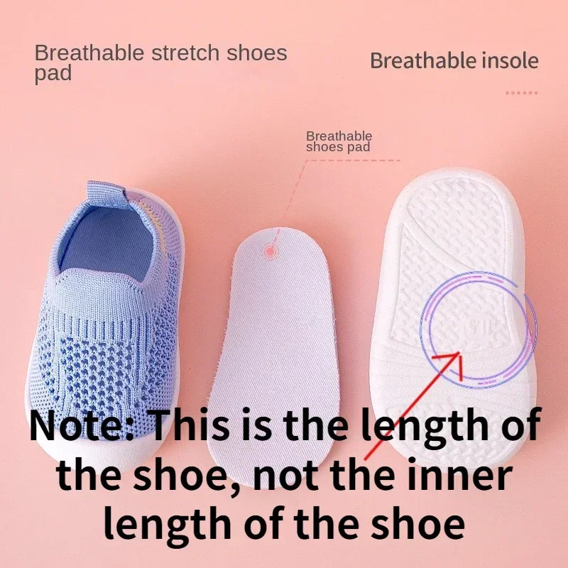 Toddler Slip-On Sneakers – Breathable Knitted Kids Casual Shoes for Boys & Girls (0 Months–4 Years) - I YAN