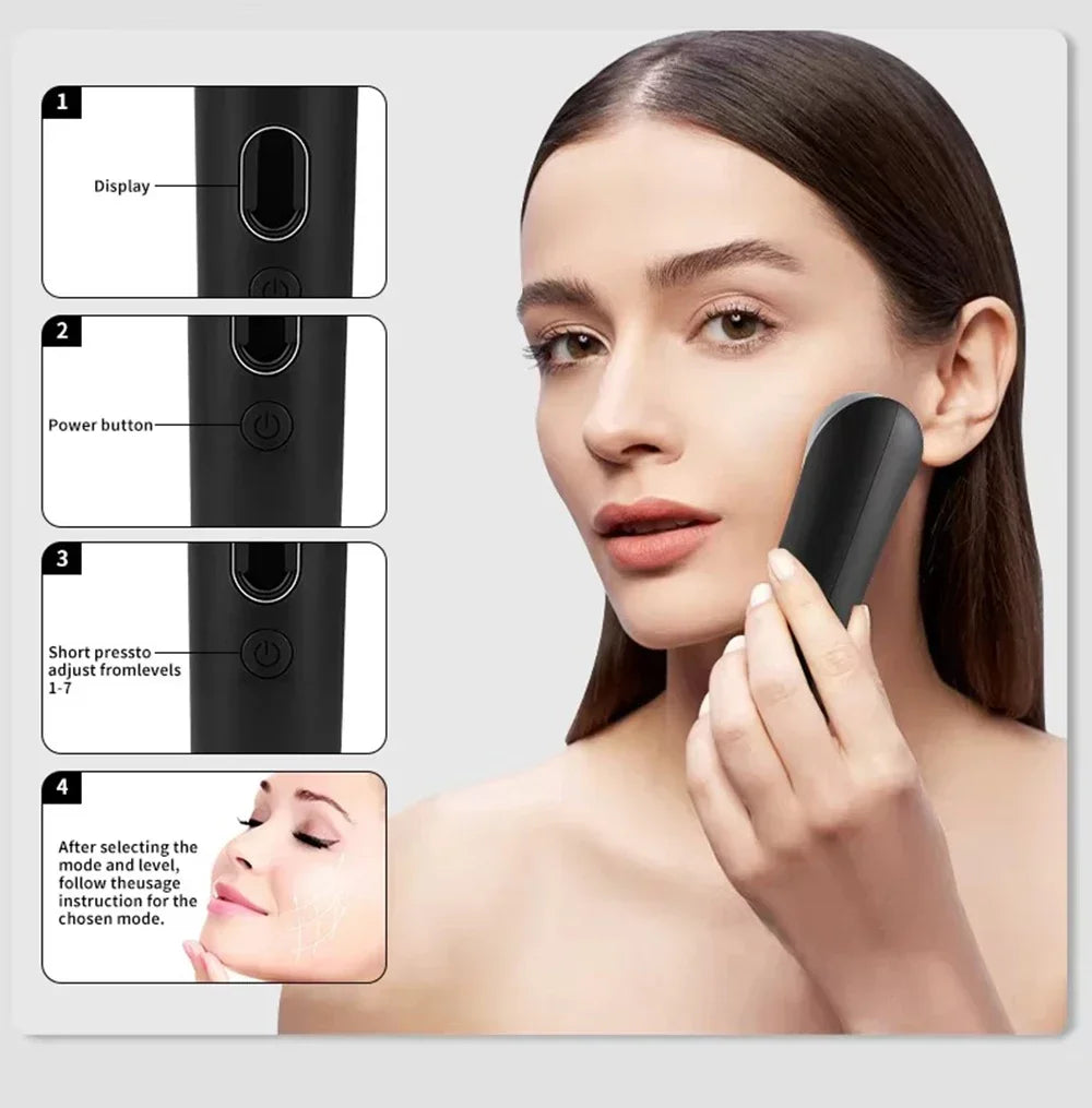 NEW 7 Colors Booster Pro LED Facial Light Therapy, Eye Beauty Wand, Red Light Eye Massager, Skincare and Blue Rejuvenation Tool