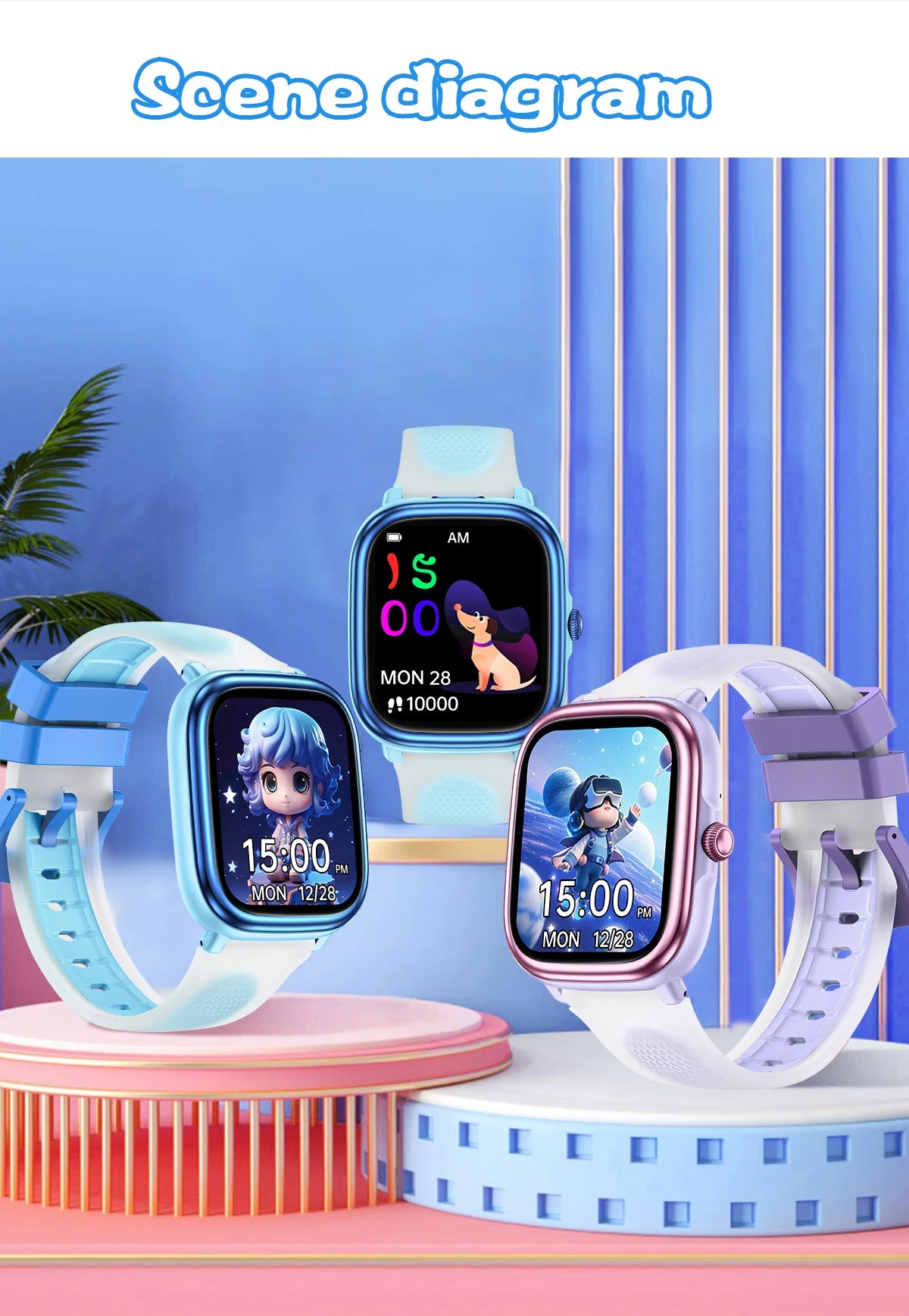 2026 Children's Smart Watch Multiple Learning Modes – Early Education Health Monitor LED Flashlight IP68 Waterproof - I YAN