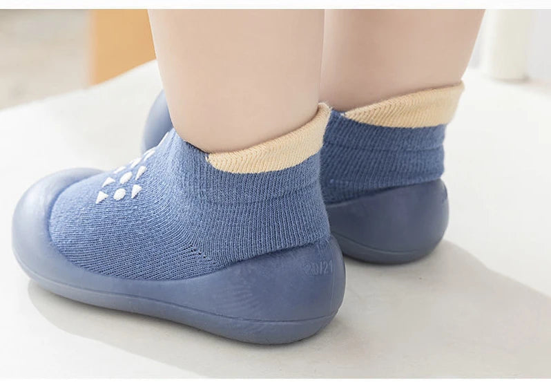 Summer New Combed Cotton Anti slip and Breathable Children's Soft Sole Shoes Baby Walking Shoes Mesh Faced Baby Floor Socks