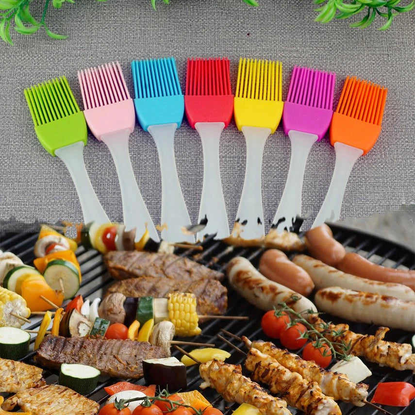 4/1PCS Silicone Barbecue Brush Pastry Grill Bread Oil Brush Split Type High Temperature Resistant BBQ Cake Baking Tool Bakeware