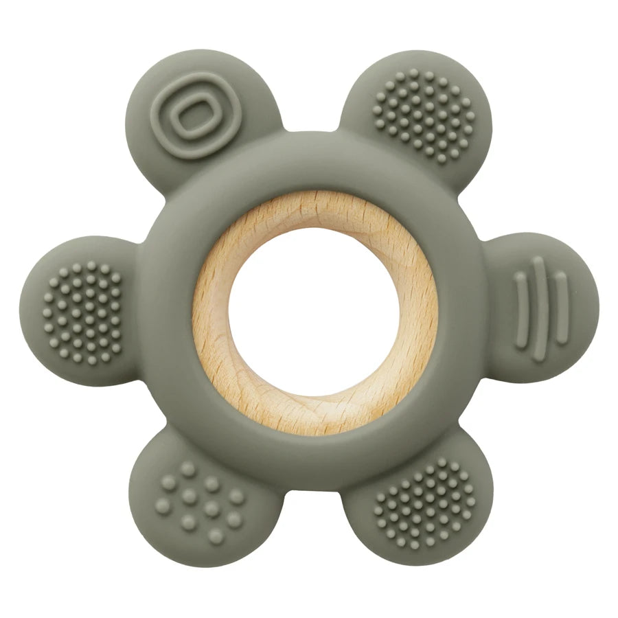 1PC Baby Silicone Teether Rudder Shape Necklace Teether Toy BPA Free Silicone Children Goods Infant Sensory Chewing Toys