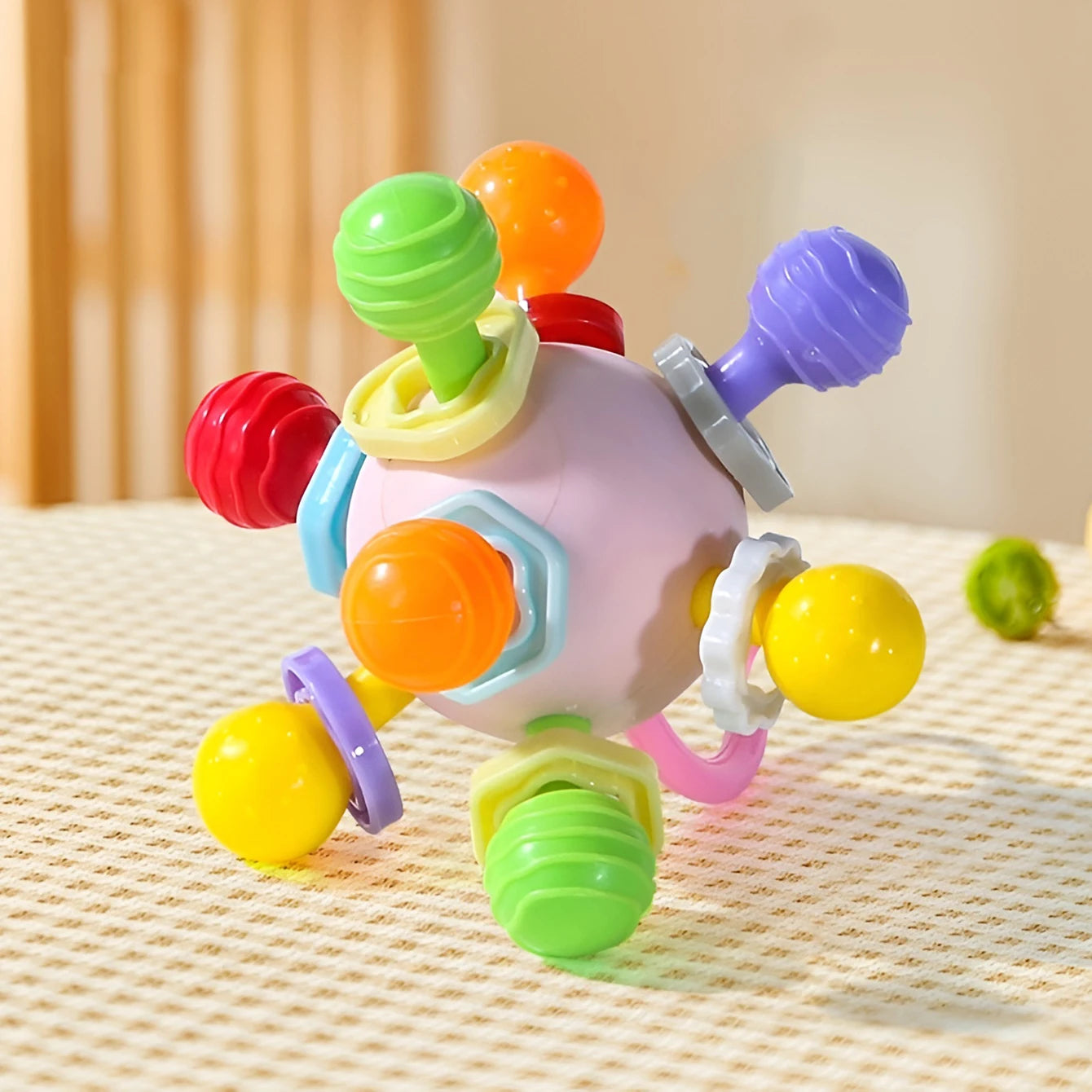 Manhattan Hand Grip Ball – Baby Teether Rattle & Sensory Toy - I YAN