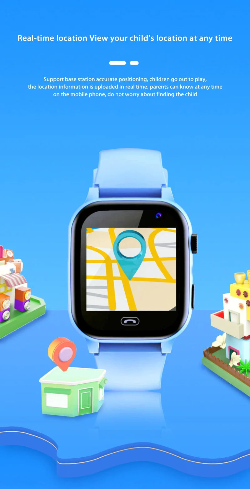 Kids Smart Watch 5G Multifunctional Waterproof IP57 SOS GPS Camera Call Sim Card Child Gifts Sport Watches Tracker 2026