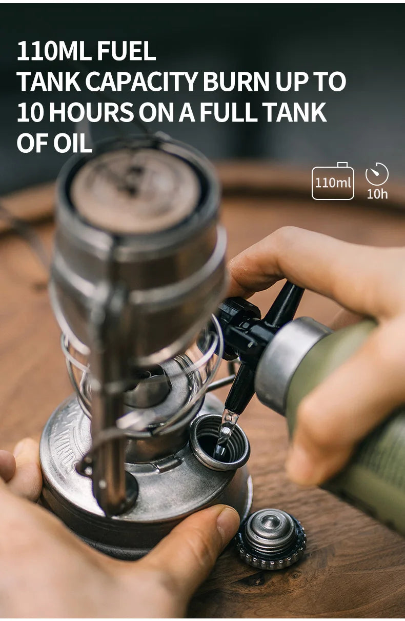 Oil Lamp Outdoor Portable Mini Camping Lantern Emotion Retro Lights for Hike Picnic Backpack Camping Supplies