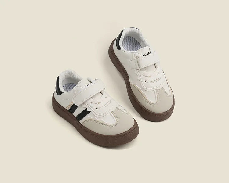 Children's Skate Shoes Girls White Sneakers 2024 Spring New Fashion Boys Canvas Shoes Kids Sports Shoes Unisex Casual Sneakers