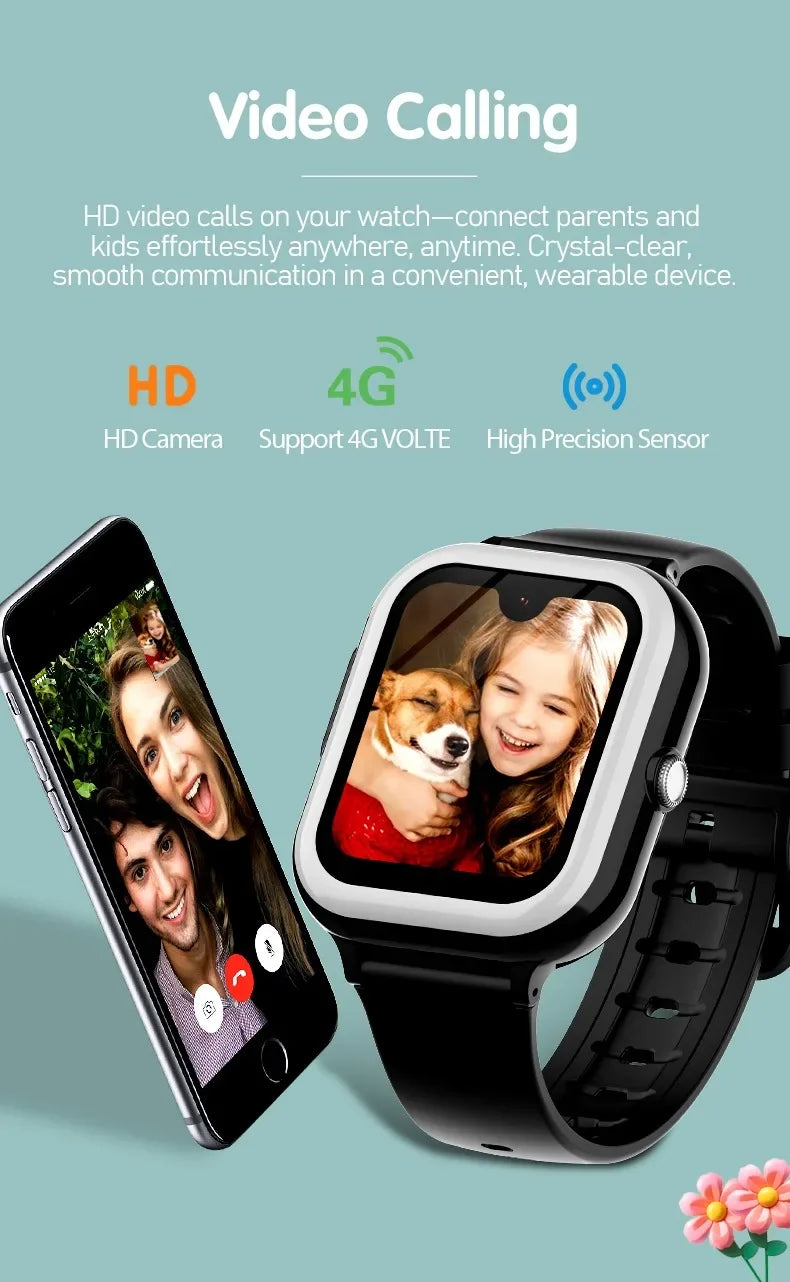 Wonlex KT31 Smart Watch for Children 4G SOS WIFI GPS Tracker AMOLED HD screen Video Call 900mAh Battery Kids SmartWatch Whatsapp