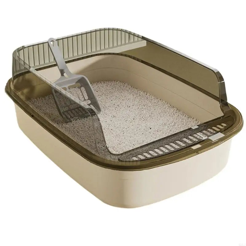 MXLA Oversized Cats Sand Box High Edges Litter Tray For Large Cats Home Essential