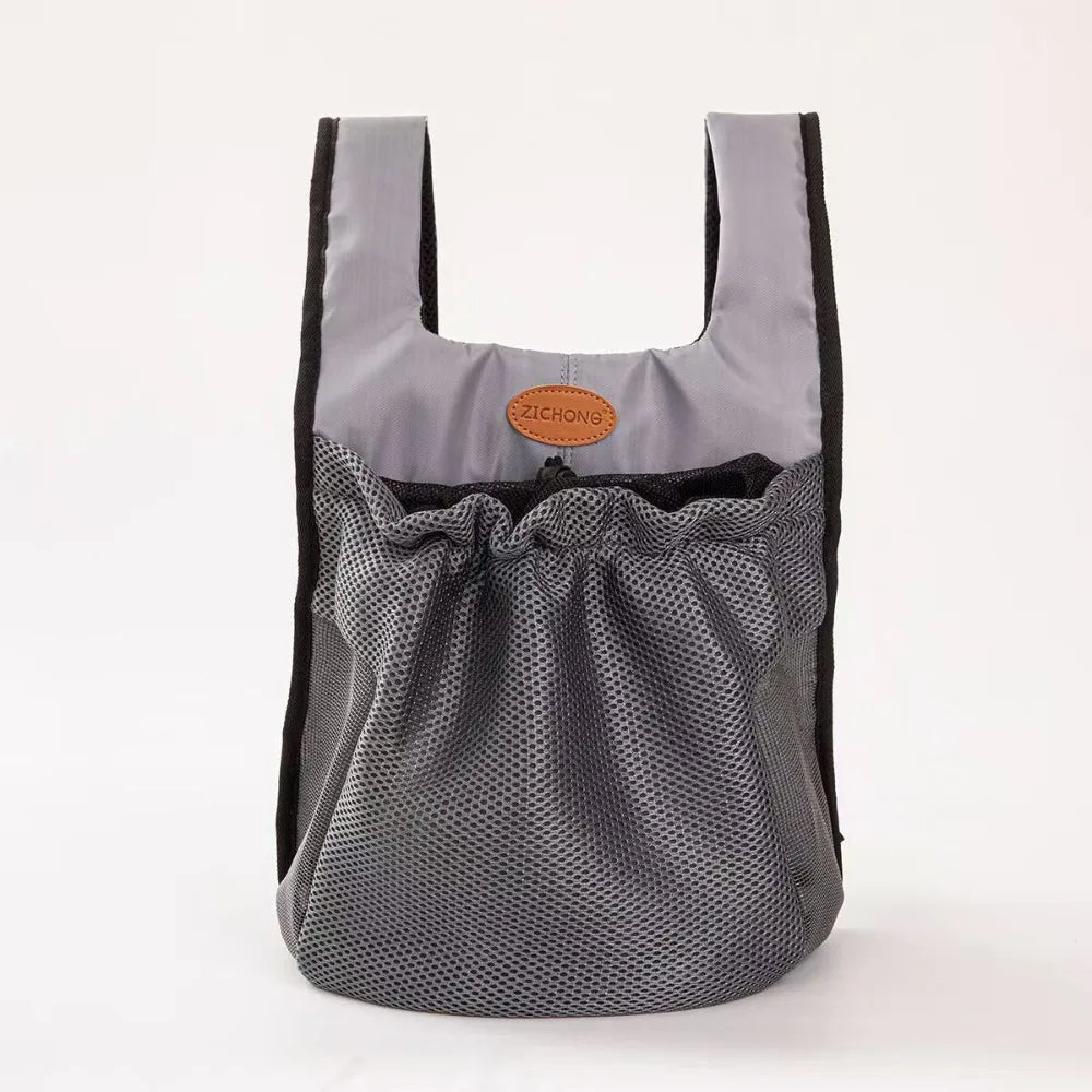 Breathable Pet Chest Shoulder Bag Double Shoulder Adjustable Pet Travel Bag Foldable Cycling Pet Backpack Outdoor Hiking