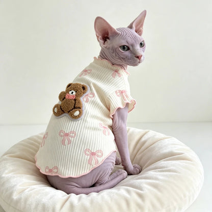 Breathable Lightweight Elastic Dog Tshirt Soft Pet Vest Summer Wear Comfortable for Small Dogs Cats Cute Design Pet Clothing