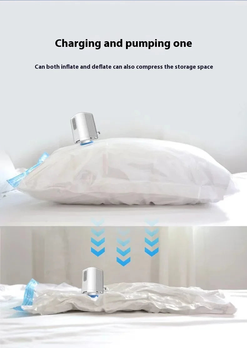 Mini Inflator Pump Outdoor Portable Small Electric Air Pump for Camping Sleep Pad Mattress Mat Pumping and Inflating Vacuum Pump