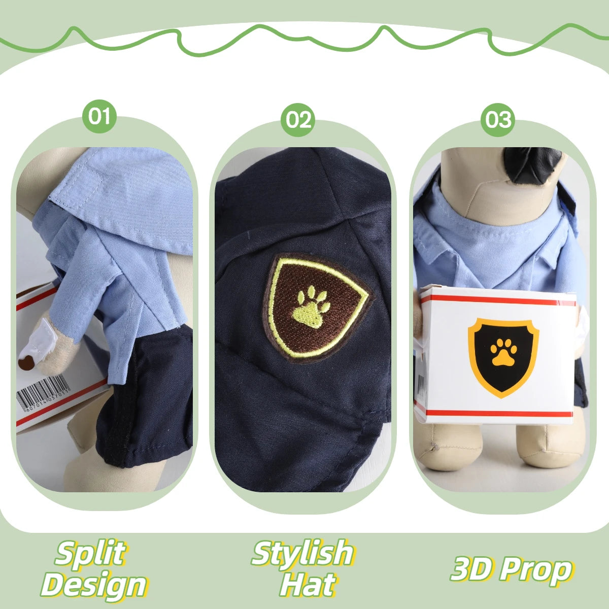 Pet dog transformation costume - Seasonal universal dog clothing - Cute and fashionable - Suitable for small dogs