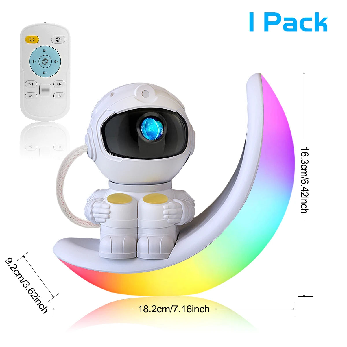 Astronaut Galaxy Projector Moon Night Light Star Ceiling Projector Galaxy Light with Timer and Remote Starry Nebula LED Lamp