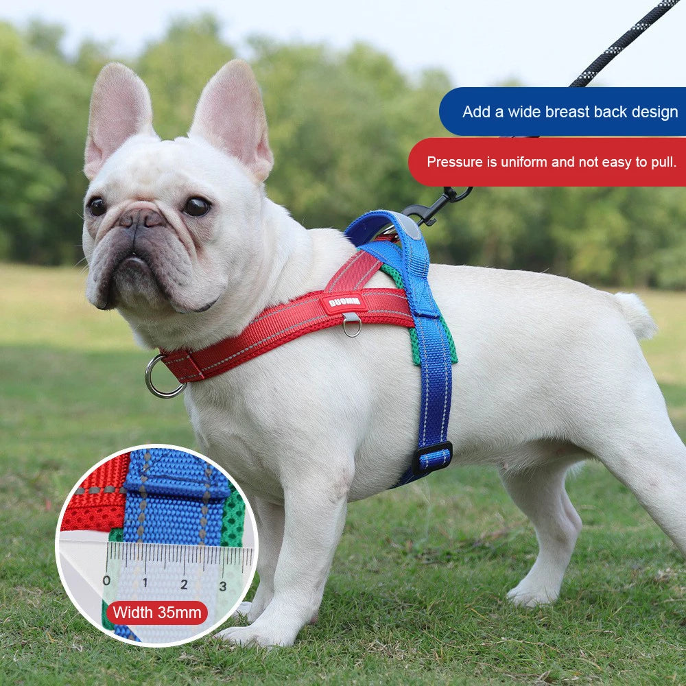 Classic Dog Harness No-Pull Padded Style Vest, Escape-Proof Chest Breathable Reflective Adjustable Mesh for All Breeds