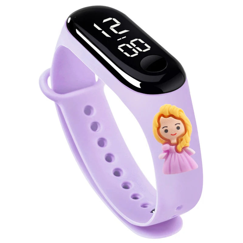 Waterproof Children's Smart Watch Cartoon LED Digital – Fun Electronics Wristwatch Birthday Gift for Kids Age 2-15 - I YAN