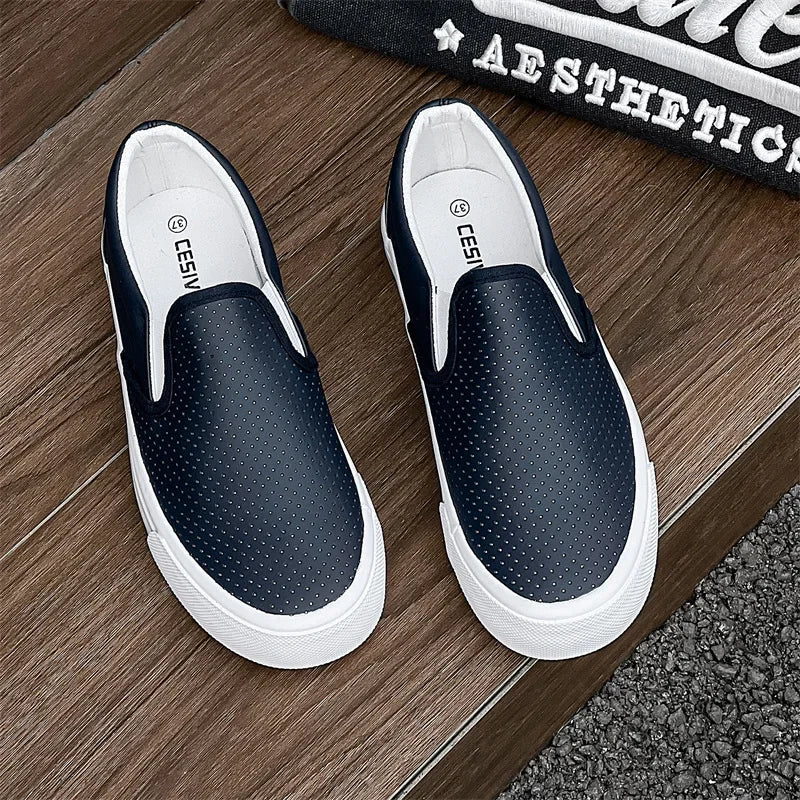 Children Spring Autumn Canvas Shoes Girls One Foot Slip on Shoes Kid Shoes Boys Soft Soled Comfortable Checkerboard Casual Shoes