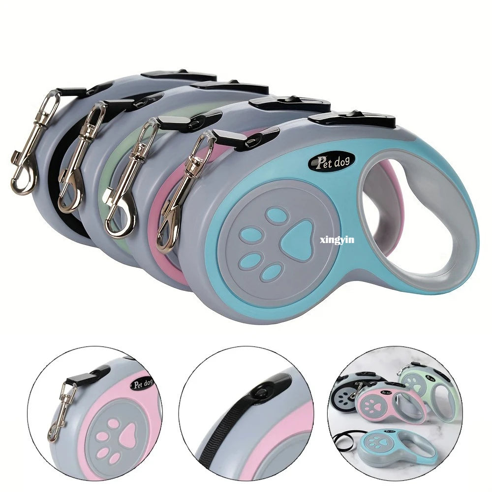 3-5 Meters Nylon Pet Dog Leash For Small Medium Dogs Cat Outdoor Hiking Retractable Puppy Belt Chihuahua Bulldog Supplies
