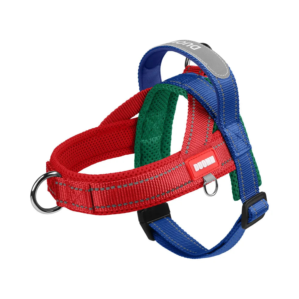 Classic Dog Harness No-Pull Padded Style Vest, Escape-Proof Chest Breathable Reflective Adjustable Mesh for All Breeds