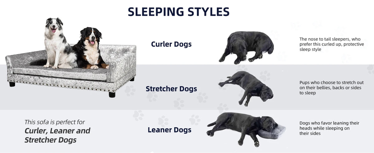 I YAN extra large dog sofa bed with elevated design, removable sponge cushion, suited for medium to large dogs, lounge furniture.