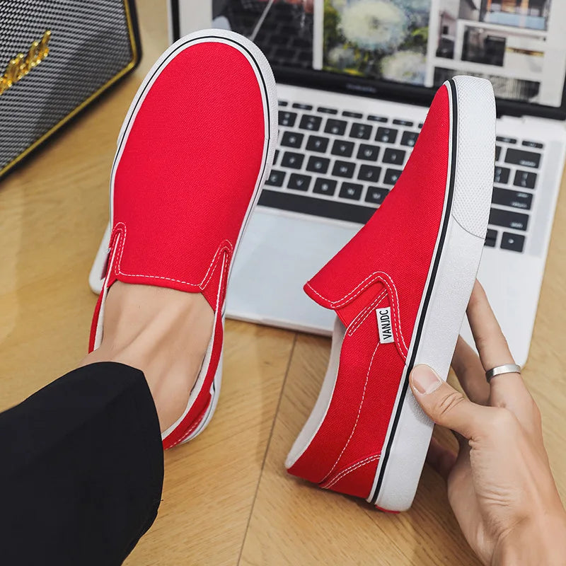 Children Spring Autumn Canvas Shoes Girls One Foot Slip on Shoes Kid Shoes Boys Soft Soled Comfortable Checkerboard Casual Shoes