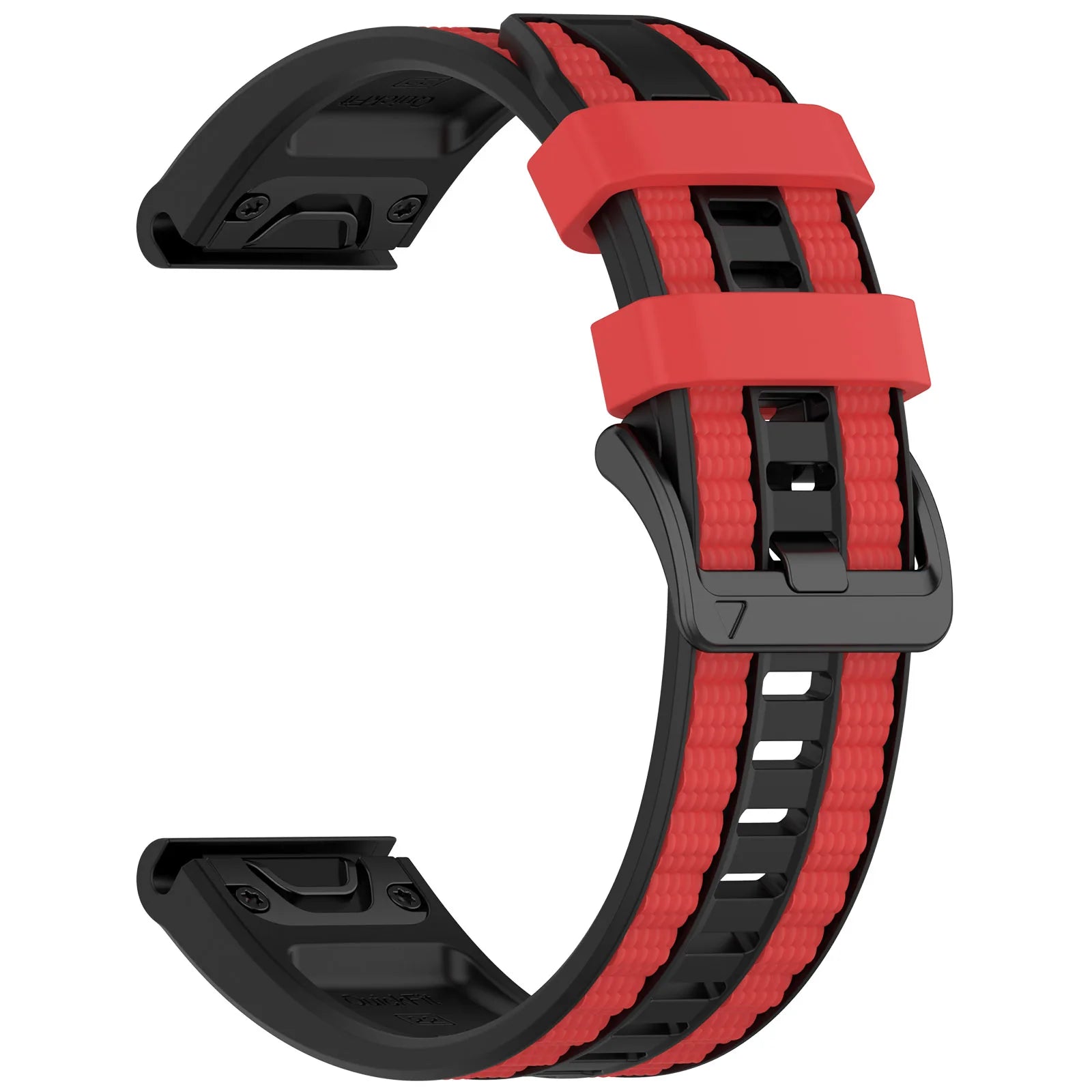26mm Silicone Watch Band for Garmin Fenix 8 Pro MicroLED 51mm / quatix 8 51mm / Venu X1 Dual Color Quick Release Replacement Str