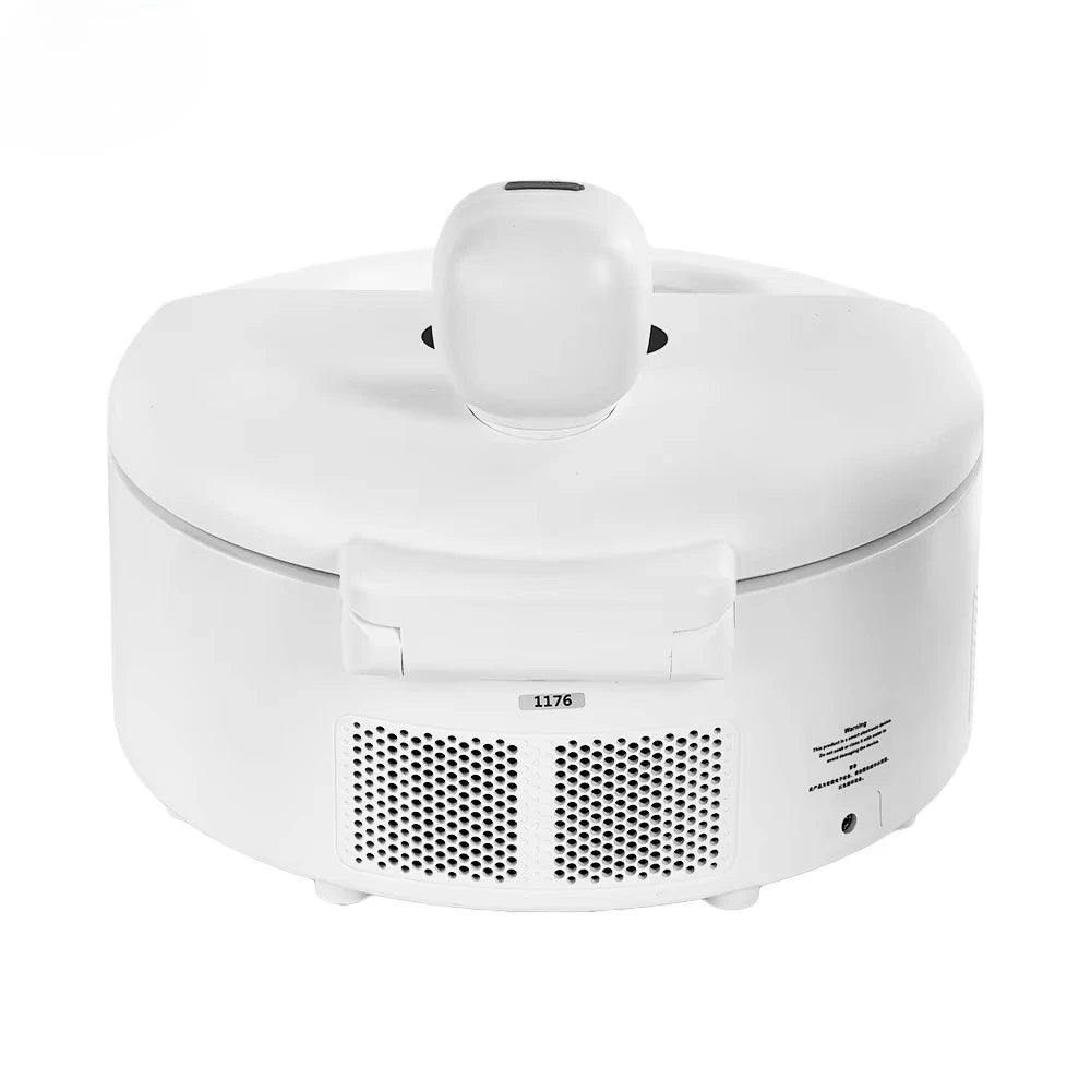 Smart 5-meal pet wet food feeder by I YAN with WiFi app control, built-in camera, and auto cooling system.