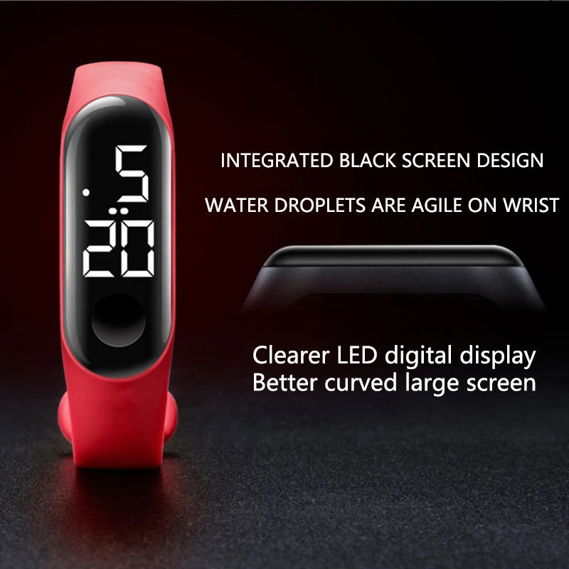 Fashion Digital Children's Watch Touch LED – Waterproof Sport Wristband Bracelet for Girls & Boys - I YAN