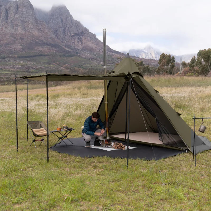 Naturehike Pasture Fire Octagonal Pyramid Tent Outdoor Camping Overnight Equipment
