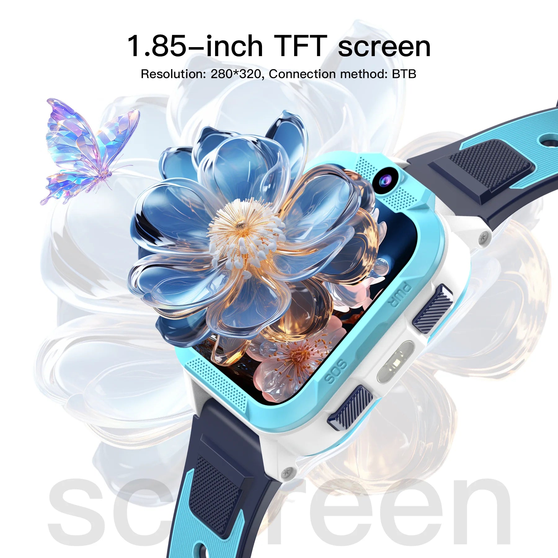Blackview Z40 Pro Kids Smart Watch 4G – Triple AI Positioning GPS WiFi LBS Large 850mAh Battery Video Call - I YAN