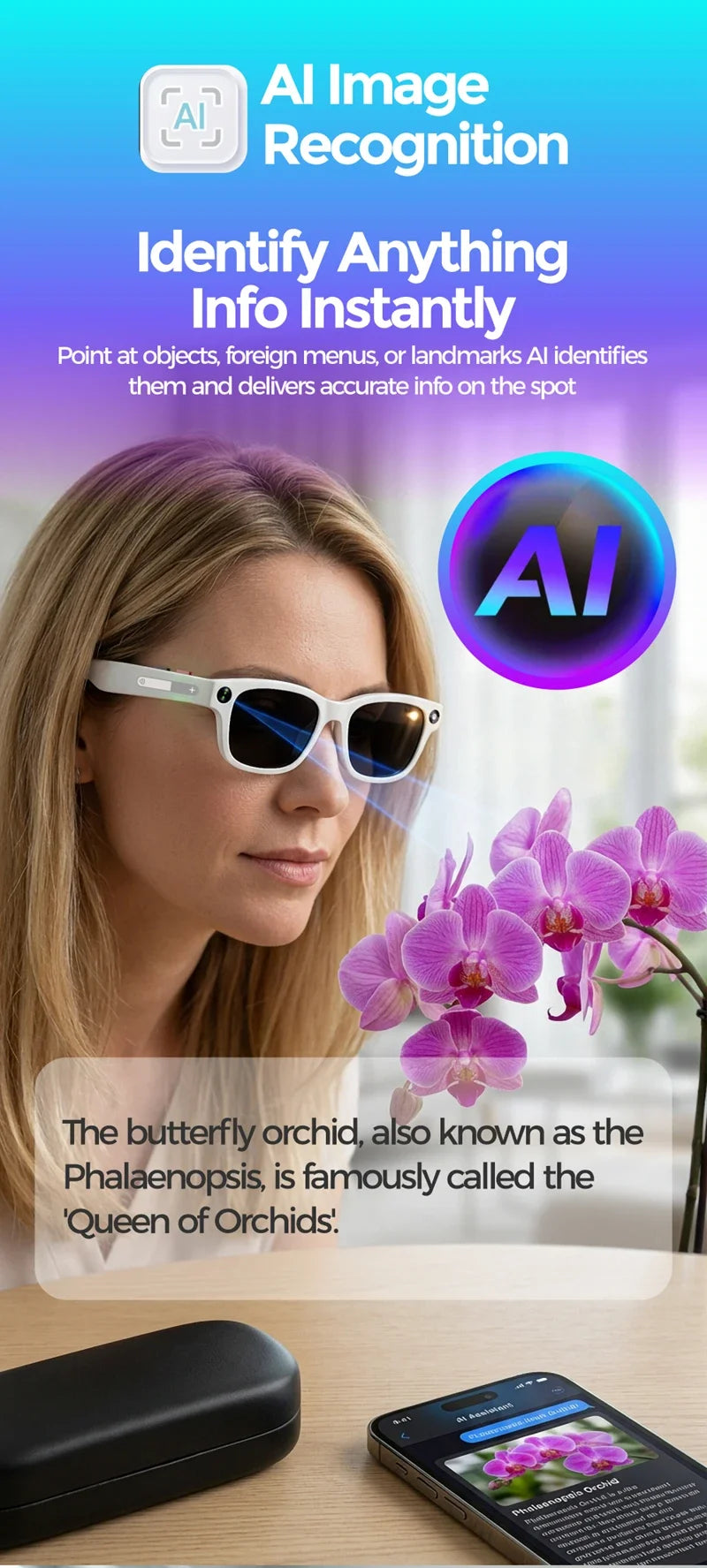 2026 New Smart AI Glasses 800W Shooting Camera HD Photo Video Voice Call Translation Waterproof Bluetooth AI Motorcycle Glasses