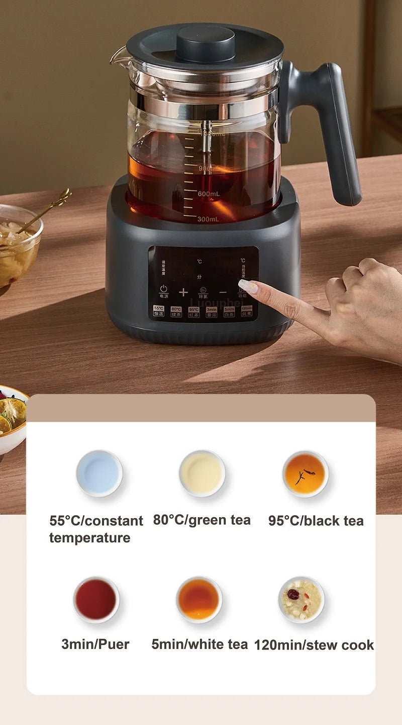1.3L Tea Maker Baby Constant Temperature Milk Regulator Steam Spray Office Tea Kettle Multifunctional Electric Kettle 220V