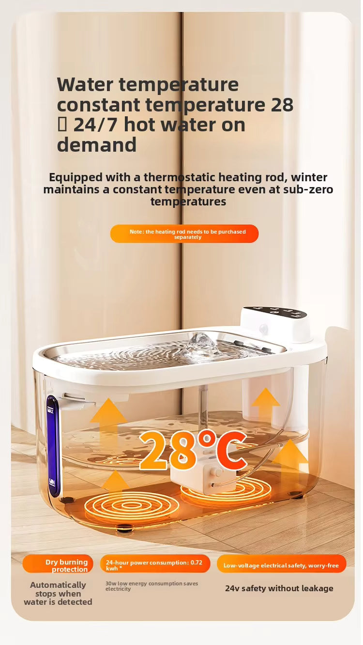 Smart Pet Water Fountain | Ergonomic automatic water fountain with ultra-quiet water circulation system