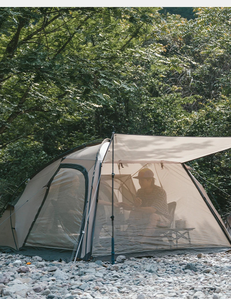 Camping Tent Ultralight Silicon coated Outdoor 4 Season Waterproof 30D polyester Hiking Tent 2 Person Rainproof Tent