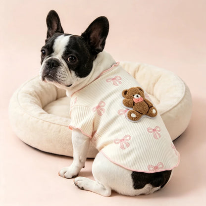 Breathable Lightweight Elastic Dog Tshirt Soft Pet Vest Summer Wear Comfortable for Small Dogs Cats Cute Design Pet Clothing