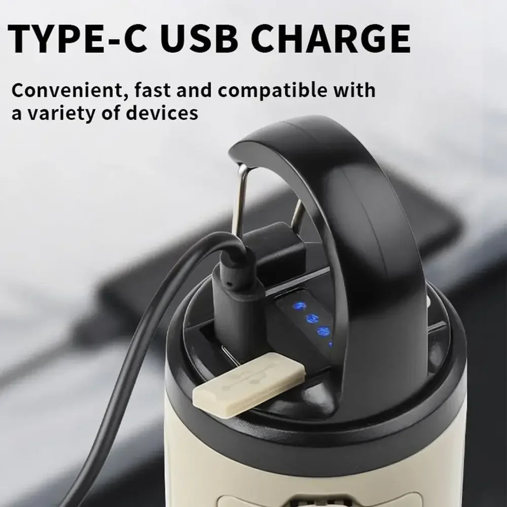 Portable Camping Lantern LY23 6 Modes Adjustable Brightness Hanging Foldable 1200mAh Emergency Light Outdoor