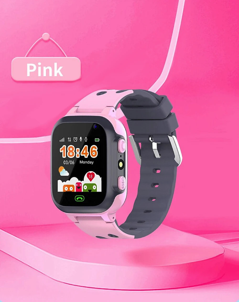 Kids Smart Watch SOS SIM Card LBS Tracker – Waterproof Phone Watch with Camera for Boys & Girls (Q19 / Z1 / A28 / Q88) - I YAN