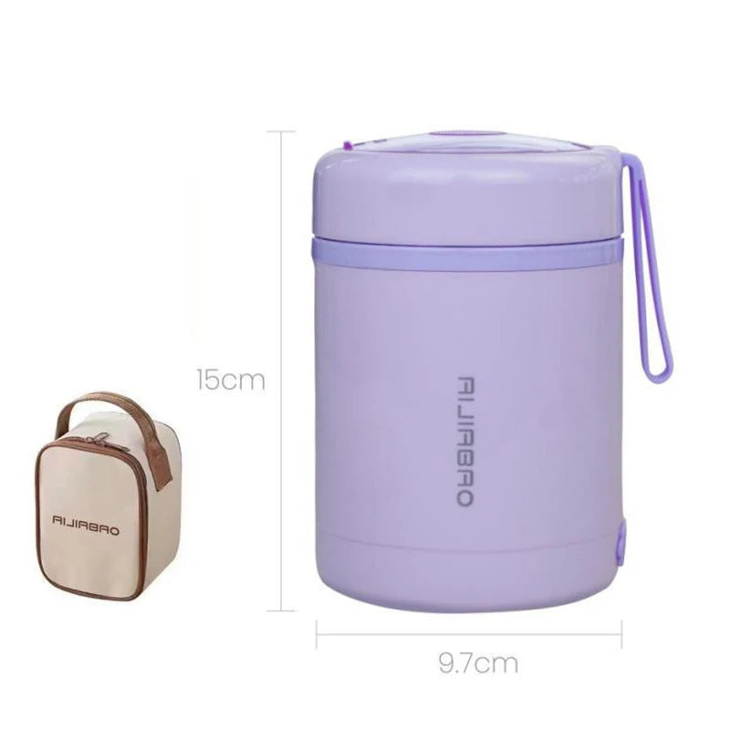 600ML Portable USB Electric Heating Lunch Box Stainless Steel Food Warmer for Picnic Milk Drink 5V 12V 24V Food Heater