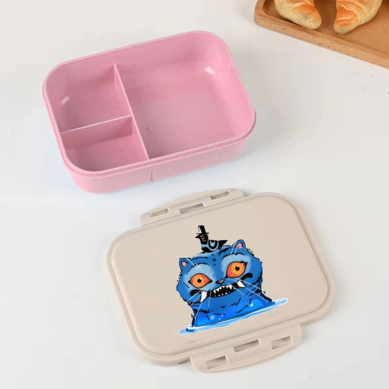 Anime Demon Hunters lunch box by I YAN, featuring vibrant Demon Hunter design, large capacity food storage container for kids.
