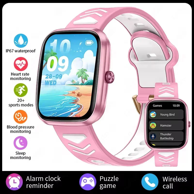 Kids Smartwatch Teenage Pedometer Sports Children Smartwatch – Wireless Calling Student Gift for Boys & Girls - I YAN