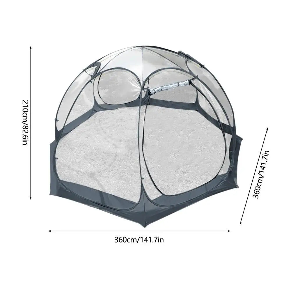 Starry Star Transparent Thickened PVC Portable Spherical Camping Tent Quick Opening Folding Rainproof Outdoor Shelter
