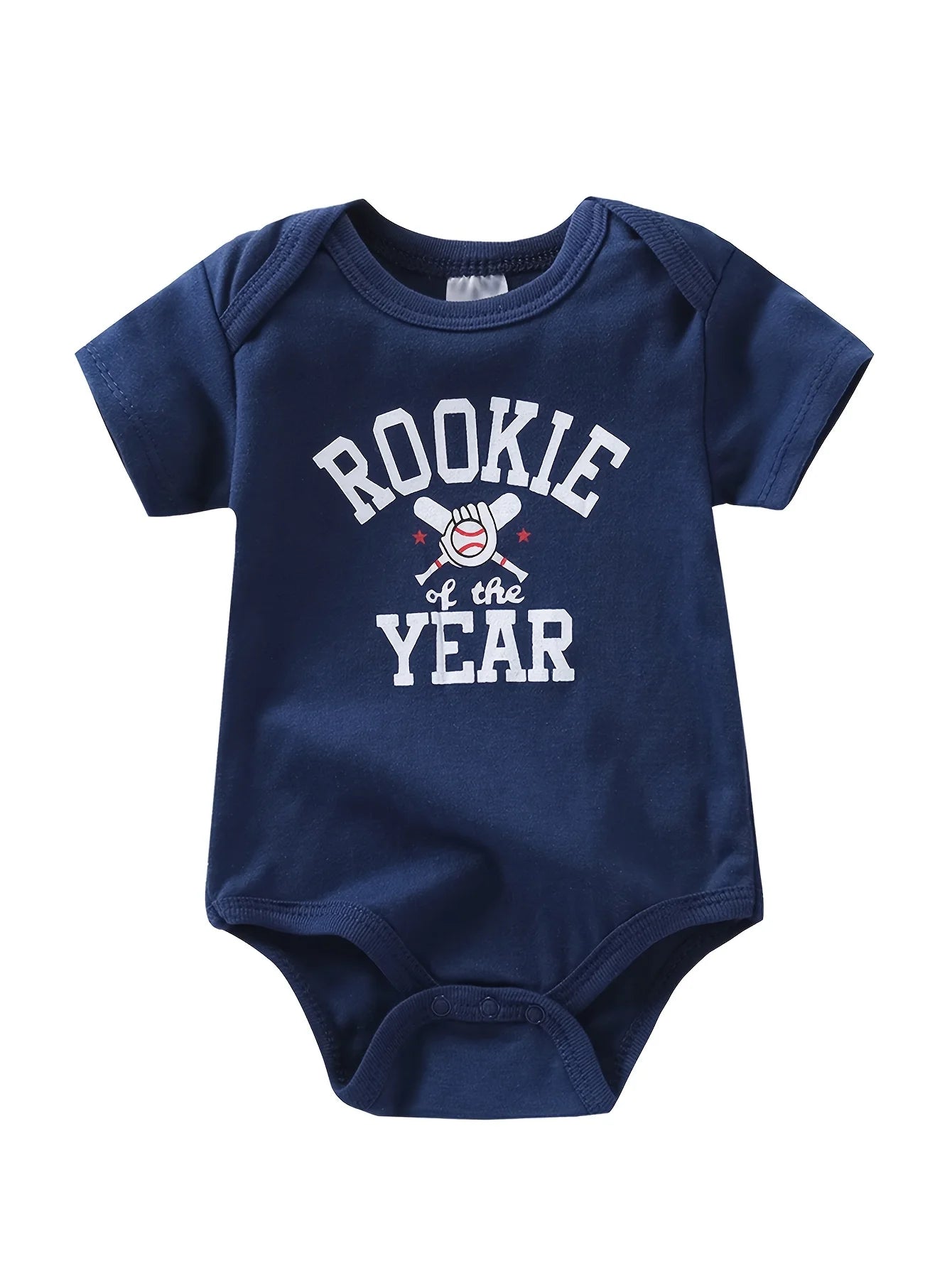 Set of 5 cotton baby boy short sleeve rompers from I YAN, breathable infant bodysuits for 0-9 months, casual newborn clothes.