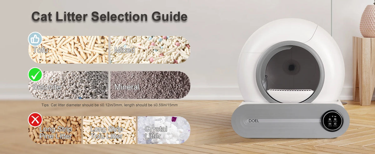 65L Large Capacity with Ion Odor Elimination & 2.4G WiFi APP Remote Control for Large Cats