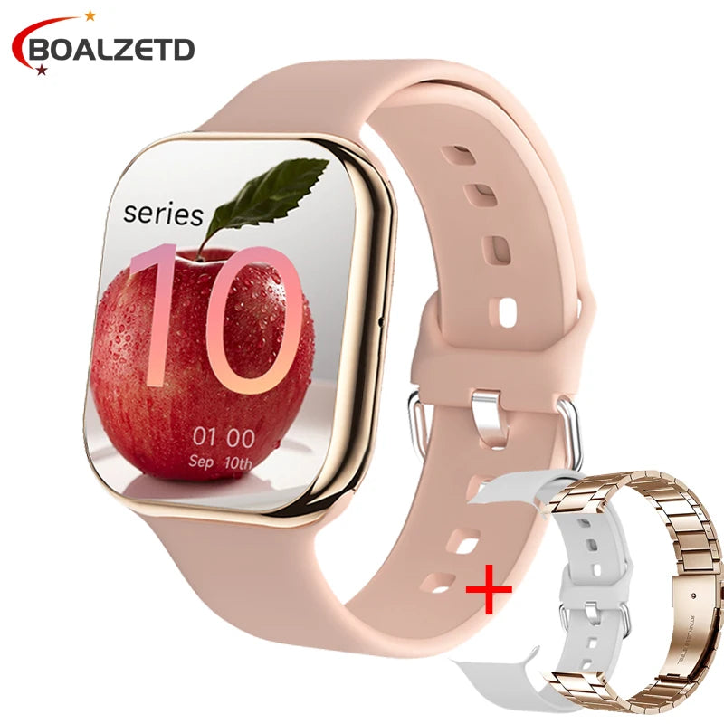 HD 1.85 inch AMOLED SmartWatch 2025 New Waterproof Bluetooth Call Health monitoring Video Woman Men smart watchs For Android IOS