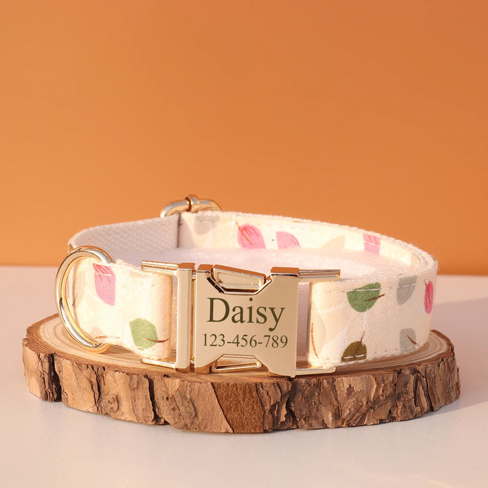 Personalized Dog Collar Customized ID Name Tel Engraving for Small Medium Large Dogs Walking Chihuahua Accesorios