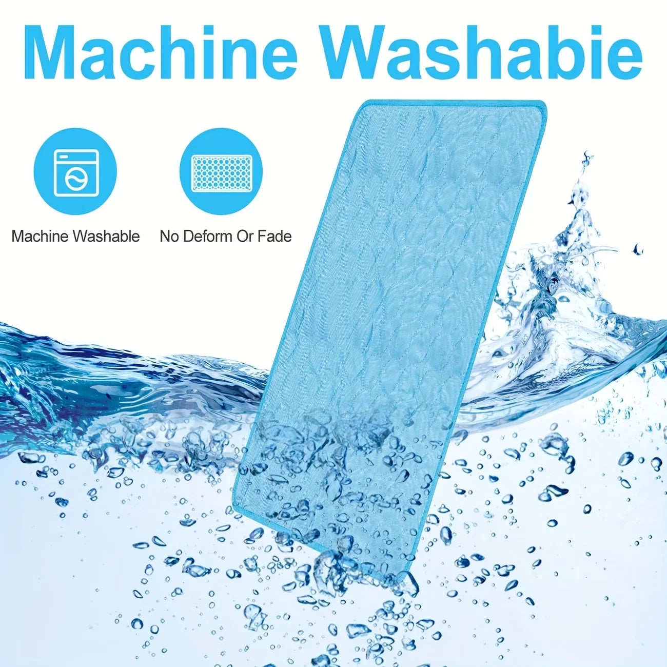 Pet Summer Cooling Mat Water Absorption Portable Cooling Gel Sleeping Pad Universal For Dog Bed Car Crate Outdoor Scratch-resistant Easy Clean